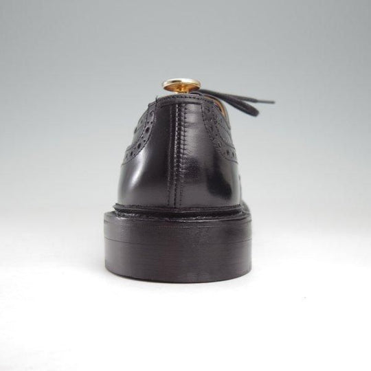 極美品★トリッカーズ SIZE 7.5【定価￥121,000-★BOURTON/バートン】M5633/フルブローグ/カントリーシューズ/黒/Tricker's★m701