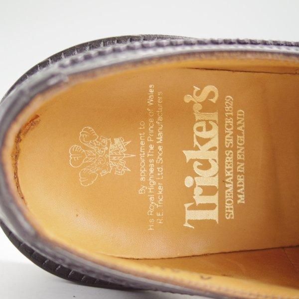 極美品★トリッカーズ SIZE 7.5【定価￥121,000-★BOURTON/バートン】M5633/フルブローグ/カントリーシューズ/黒/Tricker's★m701