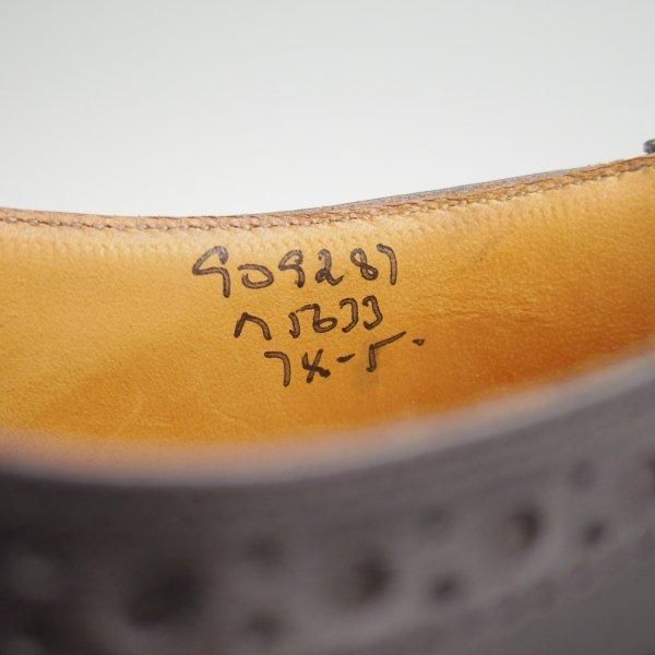 極美品★トリッカーズ SIZE 7.5【定価￥121,000-★BOURTON/バートン】M5633/フルブローグ/カントリーシューズ/黒/Tricker's★m701