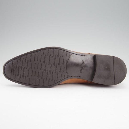 ★(伊)サントーニ SIZE 6【Vフロント★15018/プレーントゥ】カーフ/茶/メンズ/Santoni★m702