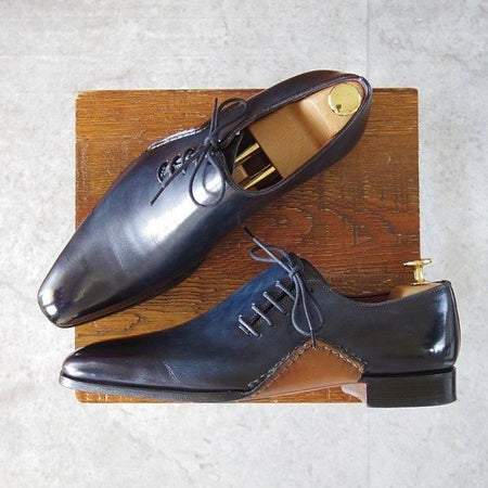 極美品★(スペイン製)マグナーニ SIZE 39【定価￥80,300-★オパンケ/ボロネーゼ製法】15024/サイドレースシューズ/紺/MAGNANNI★m703
