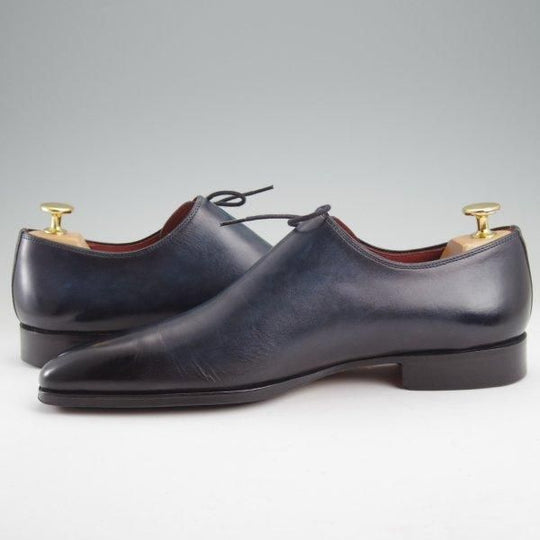 極美品★(スペイン製)マグナーニ SIZE 39【定価￥80,300-★オパンケ/ボロネーゼ製法】15024/サイドレースシューズ/紺/MAGNANNI★m703