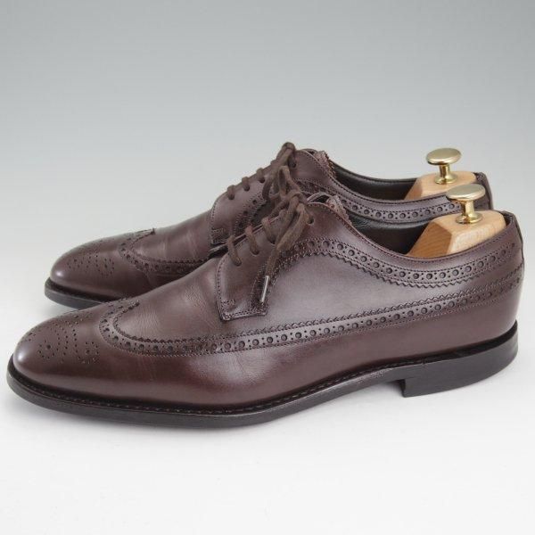 極上★チャーチ 75F/UK7.5【★ロングウイング/155ラスト】カーフ/EBONY/エボニー/濃茶/メンズ/Church's★m706