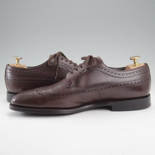 極上★チャーチ 75F/UK7.5【★ロングウイング/155ラスト】カーフ/EBONY/エボニー/濃茶/メンズ/Church's★m706