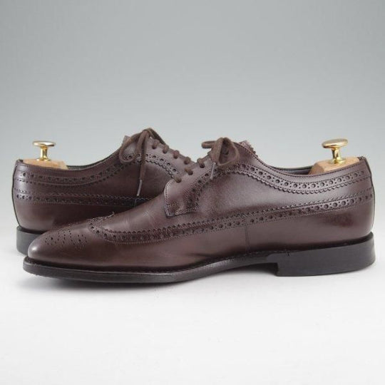 極上★チャーチ 75F/UK7.5【★ロングウイング/155ラスト】カーフ/EBONY/エボニー/濃茶/メンズ/Church's★m706