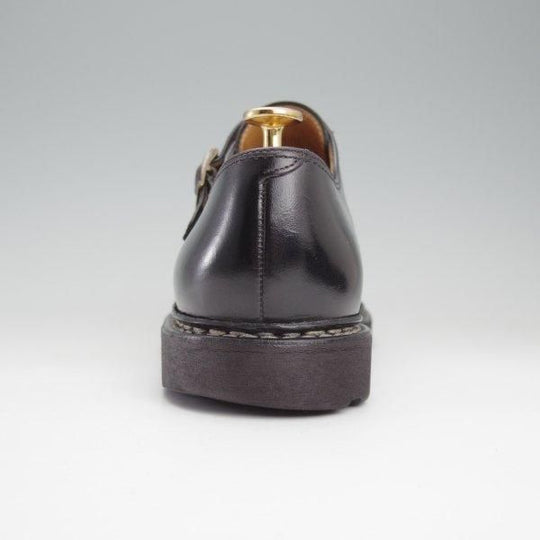 極上★パラブーツ SIZE 7.5【定価￥96,800-★ウィリアム/WILLIAM】マルシェソール/ダブルモンク/リスレザー/黒/メンズ/Paraboot★m707