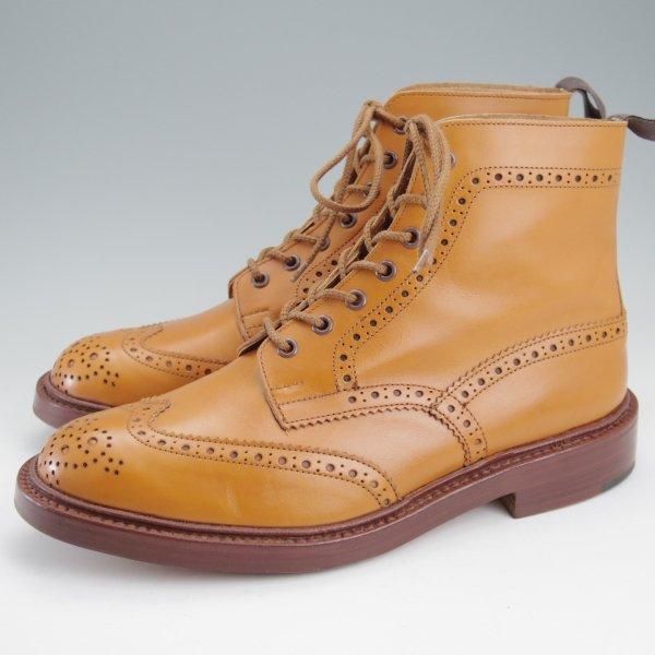 使用数回★トリッカーズ SIZE 9【定価￥132,000-★STOW/エイコンアンティーク】M5634/ストウ/カントリーブーツ/薄茶/Tricker's★m710