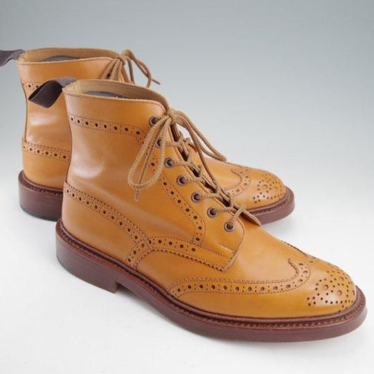 使用数回★トリッカーズ SIZE 9【定価￥132,000-★STOW/エイコンアンティーク】M5634/ストウ/カントリーブーツ/薄茶/Tricker's★m710