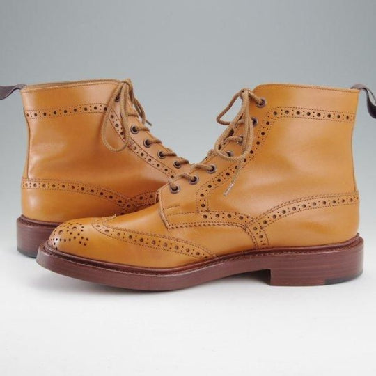 使用数回★トリッカーズ SIZE 9【定価￥132,000-★STOW/エイコンアンティーク】M5634/ストウ/カントリーブーツ/薄茶/Tricker's★m710