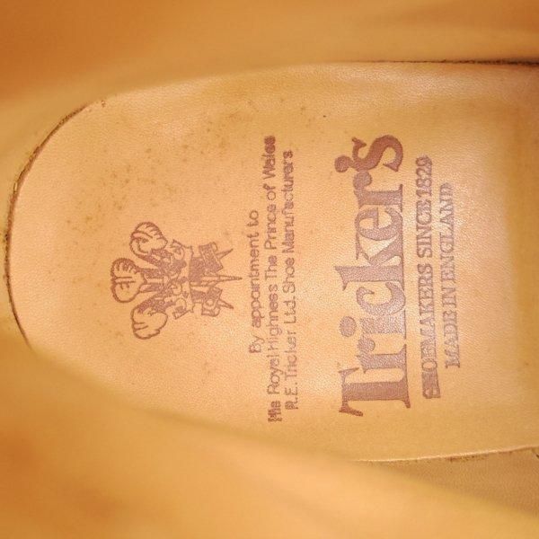 使用数回★トリッカーズ SIZE 9【定価￥132,000-★STOW/エイコンアンティーク】M5634/ストウ/カントリーブーツ/薄茶/Tricker's★m710