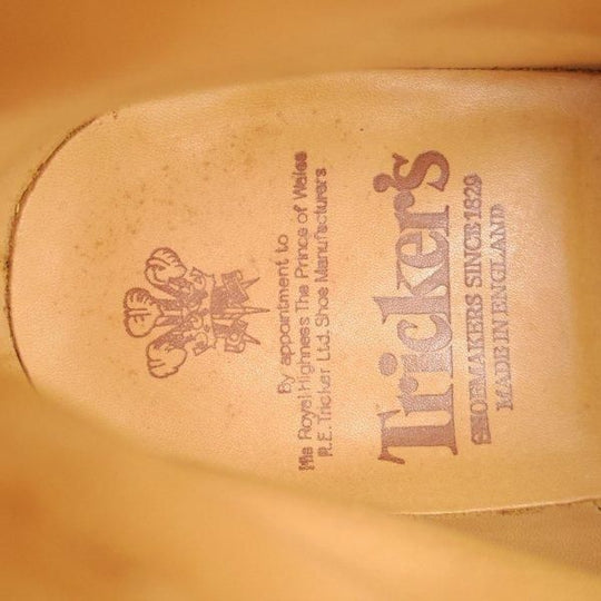使用数回★トリッカーズ SIZE 9【定価￥132,000-★STOW/エイコンアンティーク】M5634/ストウ/カントリーブーツ/薄茶/Tricker's★m710