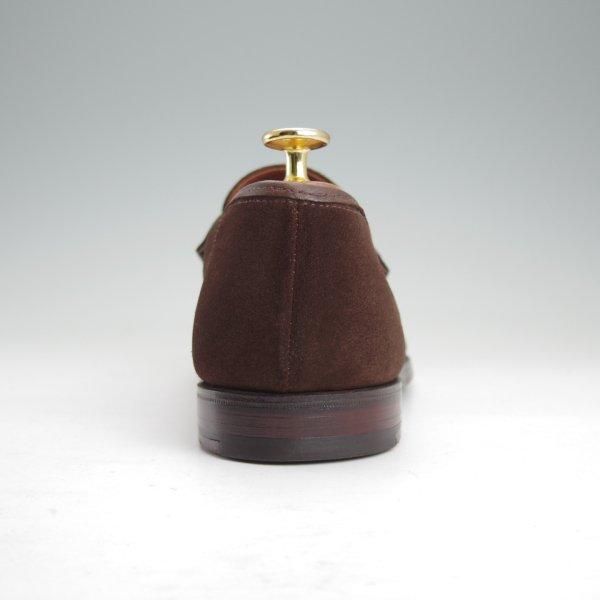 美品★クロケット&ジョーンズ 8E【現行定価10万円以上★RICHMOND/314ラスト】コインローファー/スエード/濃茶/Crockett&Jones★m713