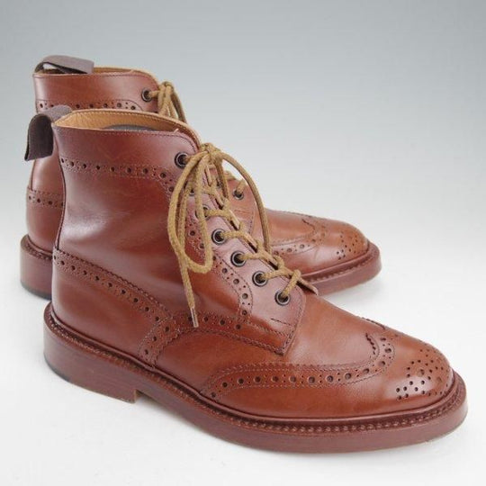 美品★トリッカーズ SIZE 6.5【定価￥132,000-★STOW/マロンアンティーク】5634/ストウ/カントリーブーツ/茶/メンズ/Tricker's★m714