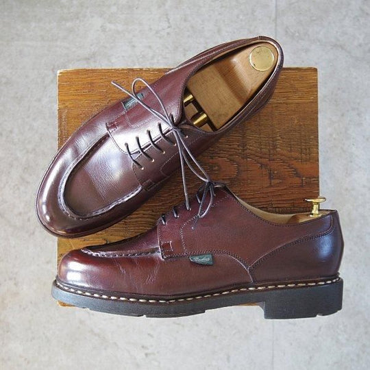 極上★パラブーツ SIZE 7【定価￥96,800-★シャンボード/CHAMBORD】CAFE/カフェ/リスレザー/TEXソール/Uチップ/濃茶/Paraboot★m715
