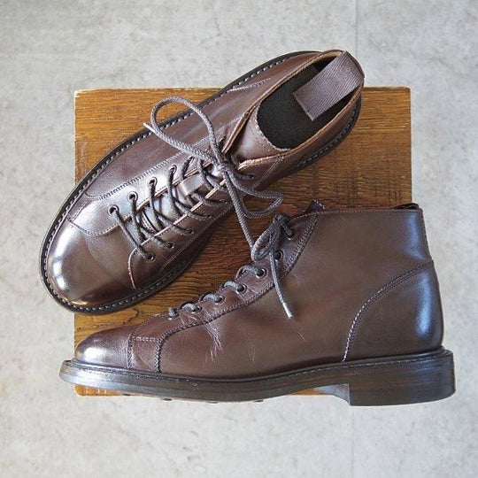 極上★トリッカーズ SIZE 7【定価￥132,000-★ダイナイトソール仕様/モンキーブーツ】Ethan/イーサン/6077/カーフ/濃茶/Tricker's★m716