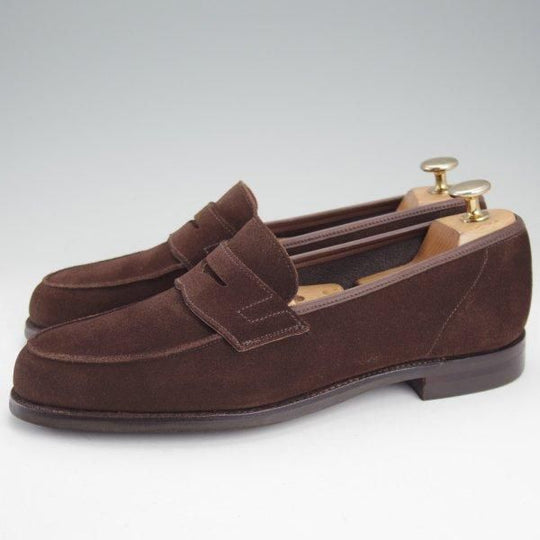 極美品★クロケット&ジョーンズ 6.5E【現行定価10万円以上★RICHMOND 2/376ラスト】コインローファー/濃茶/メンズ/Crockett&Jones★m717