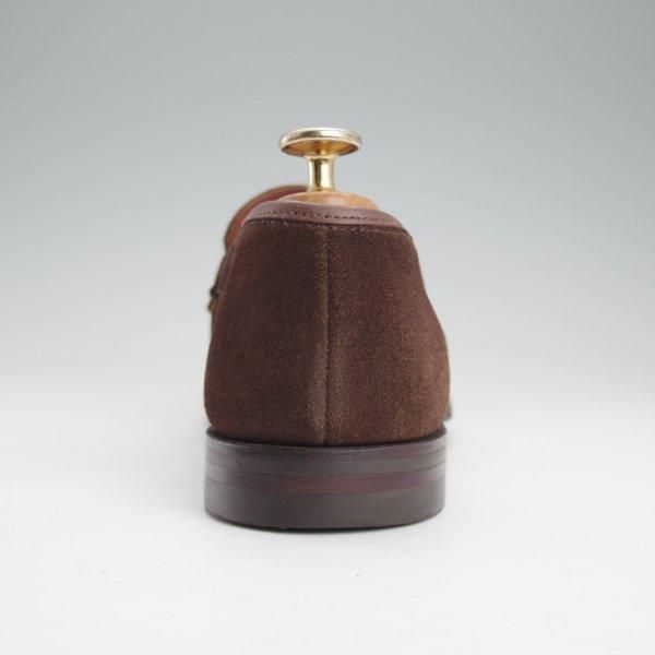極美品★クロケット&ジョーンズ 6.5E【現行定価10万円以上★RICHMOND 2/376ラスト】コインローファー/濃茶/メンズ/Crockett&Jones★m717