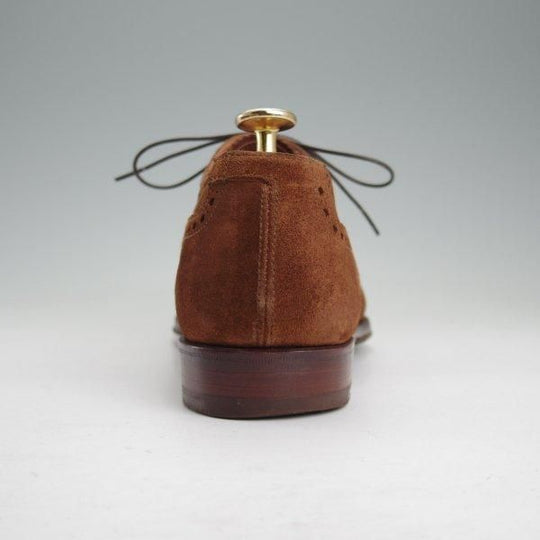 極上★クロケット&ジョーンズ 6D【ハンドグレードライン★セミブローグ/EDMUND】スエード/TABACCO/茶/メンズ/Crockett&Jones★m718