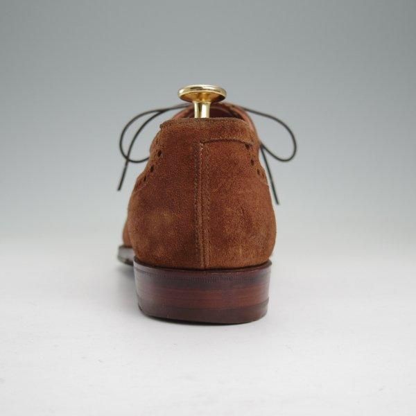 極上★クロケット&ジョーンズ 6D【ハンドグレードライン★セミブローグ/EDMUND】スエード/TABACCO/茶/メンズ/Crockett&Jones★m718