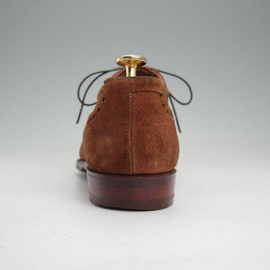 極上★クロケット&ジョーンズ 6D【ハンドグレードライン★セミブローグ/EDMUND】スエード/TABACCO/茶/メンズ/Crockett&Jones★m718