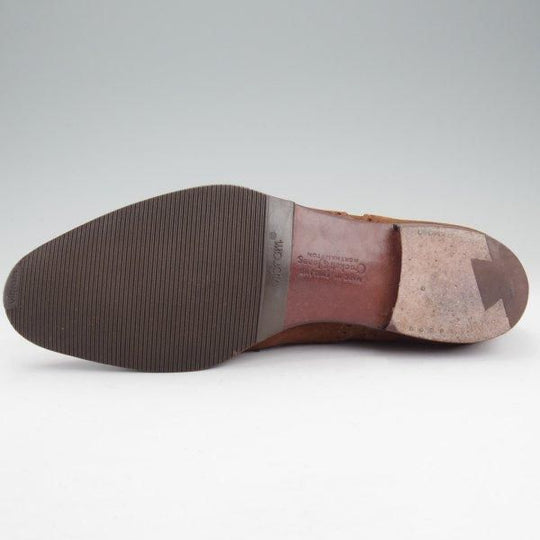 極上★クロケット&ジョーンズ 6D【ハンドグレードライン★セミブローグ/EDMUND】スエード/TABACCO/茶/メンズ/Crockett&Jones★m718