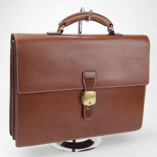極上★ダンヒル/dunhill【英国製★MADE IN ENGLAND/ブリーフケース】レザー/メンズ/ビジネス/バッグ/茶/革/鞄★N5957