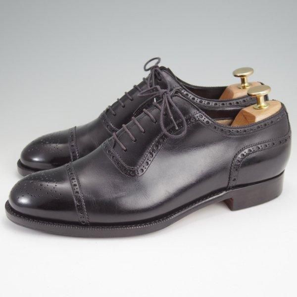 極上★(伊)ジンターラ SIZE 6【販売時価格￥262,500-★ハンドソーンウェルテッド製法/FRANK】67Rラスト/セミブローグ/黒/ZINTALA★m723