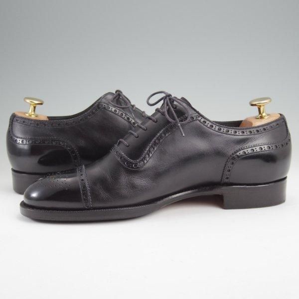 極上★(伊)ジンターラ SIZE 6【販売時価格￥262,500-★ハンドソーンウェルテッド製法/FRANK】67Rラスト/セミブローグ/黒/ZINTALA★m723