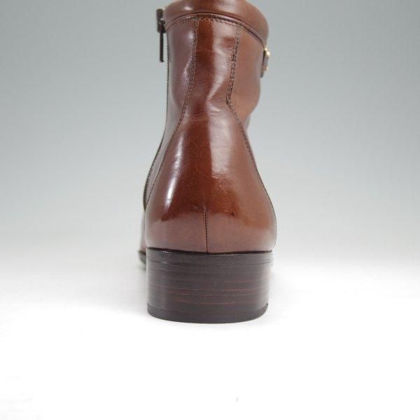 極上★(伊)タニノクリスチー SIZE 5.5【定価15万円以上★サイドジップブーツ】カーフ/茶/メンズ/TANINO CRISCI★m728