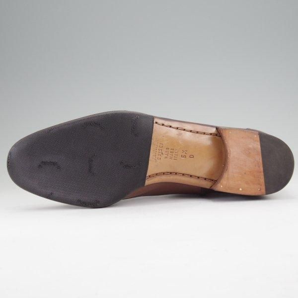 極上★(伊)タニノクリスチー SIZE 5.5【定価15万円以上★サイドジップブーツ】カーフ/茶/メンズ/TANINO CRISCI★m728