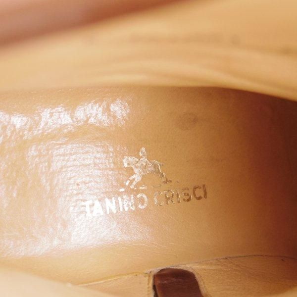 極上★(伊)タニノクリスチー SIZE 5.5【定価15万円以上★サイドジップブーツ】カーフ/茶/メンズ/TANINO CRISCI★m728