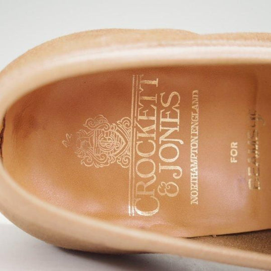 極上★クロケット&ジョーンズ 5E【現行定価10万円以上★ビームスF別注/CAMDEN】366ラスト/コインローファー/スエード/Crockett&Jones★m729