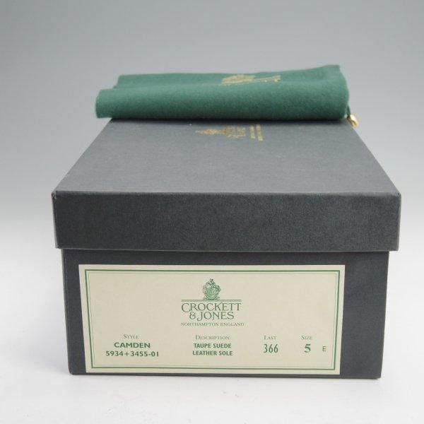 極上★クロケット&ジョーンズ 5E【現行定価10万円以上★ビームスF別注/CAMDEN】366ラスト/コインローファー/スエード/Crockett&Jones★m729
