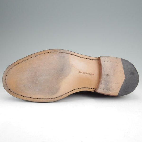 極美品★トリッカーズ SIZE 8.5【定価￥121,000-★BOURTON/バートン】M5633/フルブローグ/カントリーシューズ/黒/Tricker's★m731