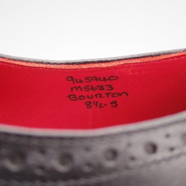 極美品★トリッカーズ SIZE 8.5【定価￥121,000-★BOURTON/バートン】M5633/フルブローグ/カントリーシューズ/黒/Tricker's★m731