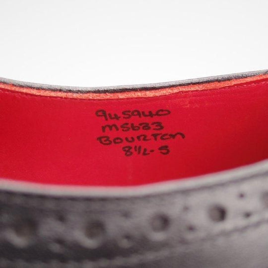 極美品★トリッカーズ SIZE 8.5【定価￥121,000-★BOURTON/バートン】M5633/フルブローグ/カントリーシューズ/黒/Tricker's★m731