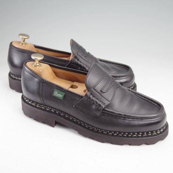 極上★パラブーツ SIZE 6【定価￥94,600-★ランス/REIMS】コインローファー/リスレザー/NOIR/黒/メンズ/Paraboot★m732