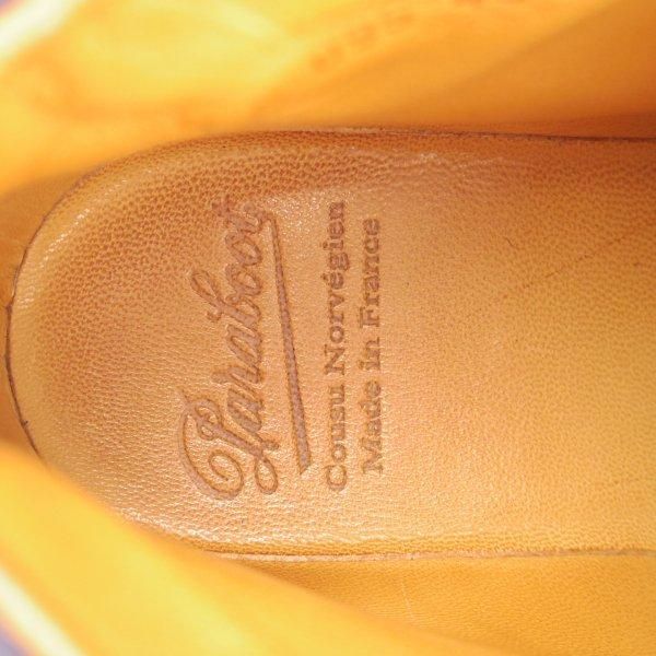 使用数回★パラブーツ SIZE 8【貴重オーダー品★フォック仕様(アザラシの毛皮)/MUCY】ミューシー/ヌバック/紺/SHIRAZ/Paraboot★m733