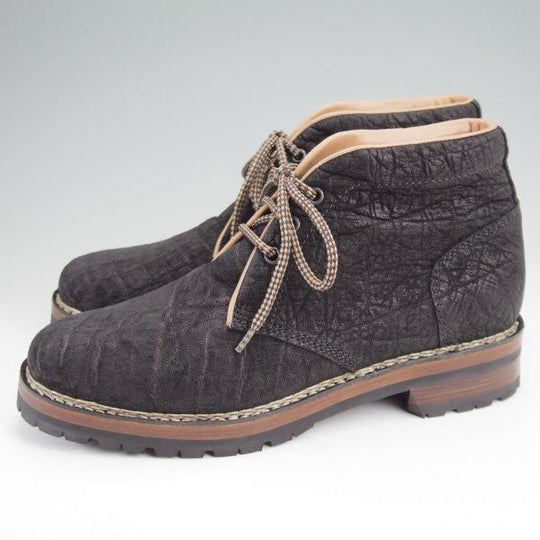 未使用★(伊)F.LLIジャコメッティ SIZE 41【定価￥209,000-★象革/エレファントレザー/マルモラーダ】FG193/黒/Giacometti★m734