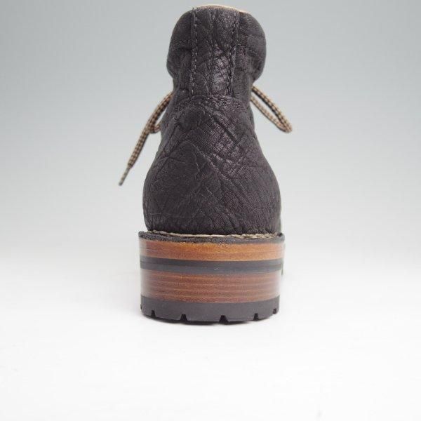 未使用★(伊)F.LLIジャコメッティ SIZE 41【定価￥209,000-★象革/エレファントレザー/マルモラーダ】FG193/黒/Giacometti★m734