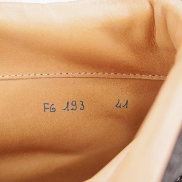 未使用★(伊)F.LLIジャコメッティ SIZE 41【定価￥209,000-★象革/エレファントレザー/マルモラーダ】FG193/黒/Giacometti★m734