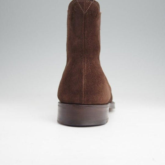 極美品★エドワードグリーン UK5程度/5.5C【現行定価￥269,500-★NEWMARKET/82ラスト】サイドゴアブーツ/スエード/濃茶/EDWARD GREEN★m735