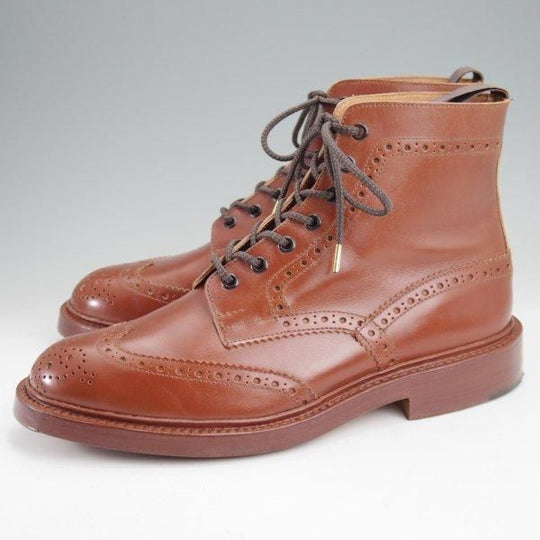 極美品★トリッカーズ SIZE 8.5【定価￥132,000-★STOW/マロンアンティーク】5634/ストウ/カントリーブーツ/茶/メンズ/Tricker's★m736