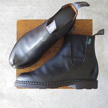ほぼ試着程度★パラブーツ SIZE 6【定価￥103,400-★MANEGE/サイドゴアブーツ】マネージ/リスレザー/NOIR/黒/メンズ/Paraboot★m737