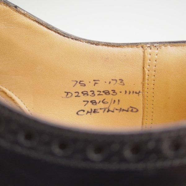 極美品★チャーチ 75F/UK7.5【定価￥176,000-★チェットウィンド/CHETWYND】173ラスト/フルブローグ/カーフ/黒/Church's★m740