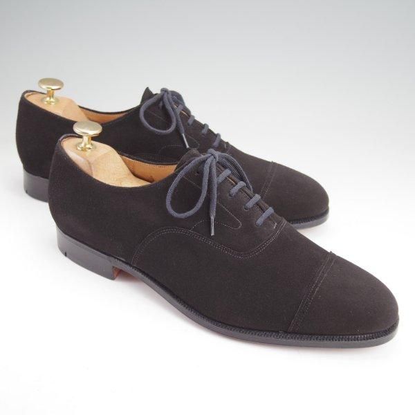 未使用★チャーチ 75F/UK7.5【デッドストック品★旧チャーチ/LUDGATE/ビームス別注】84ラスト/パンチドキャップトゥ/黒/Church's★m741