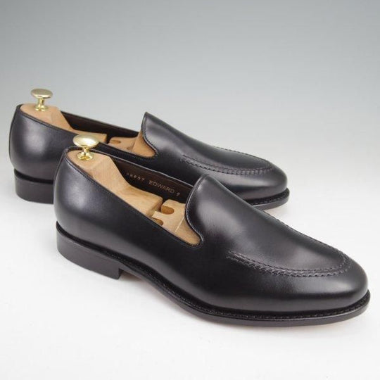 未使用★ジャランスリワヤ SIZE 9【定価￥41,800-★ローファー/98957】EDWARDラスト/スリッポン/カーフ/黒/メンズ/JALAN SRIWIJAWA★m742