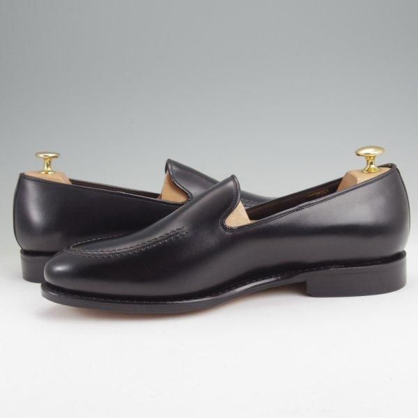 未使用★ジャランスリワヤ SIZE 9【定価￥41,800-★ローファー/98957】EDWARDラスト/スリッポン/カーフ/黒/メンズ/JALAN SRIWIJAWA★m742