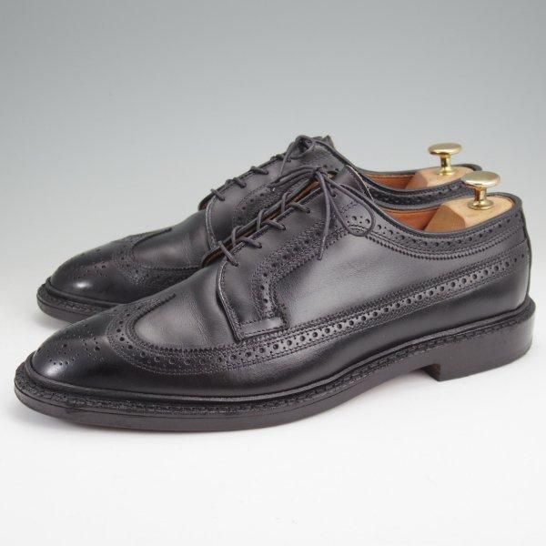 極上★(米)アレンエドモンズ 8.5E【現行定価10万円程度★MacNeil/マクニール】ロングウイング/黒/メンズ/ALLEN EDMONDS★m743