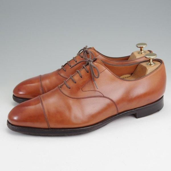 極上★エドワードグリーン 8.5E【現行定価￥217,800-★チェルシー/CHELSEA/202ラスト】ストレートチップ/カーフ/茶/EDWARD GREEN★m745